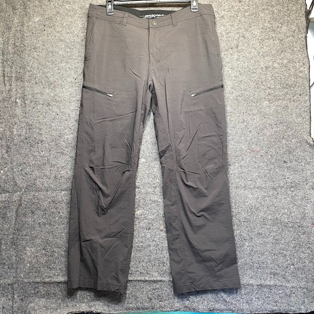 ZeroXposur Mens 38x32 Gray Cargo Nylon Blend Stretch Pants Outdoor Hiking Hiking